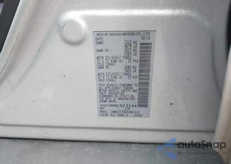 2016 Nissan Rogue Sv из США, поврежденный, VIN 5N1AT2MV0GC923144